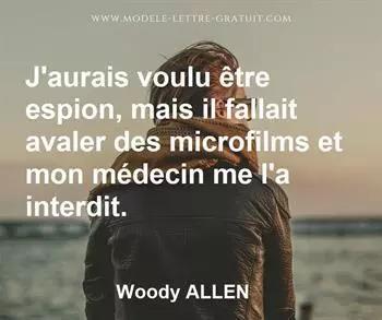 Citation de Woody ALLEN