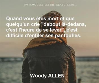 Citation de Woody ALLEN