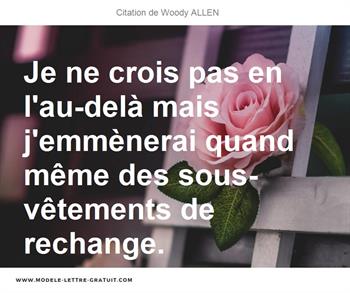 Citations Woody ALLEN