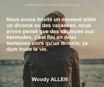 Citation de Woody ALLEN