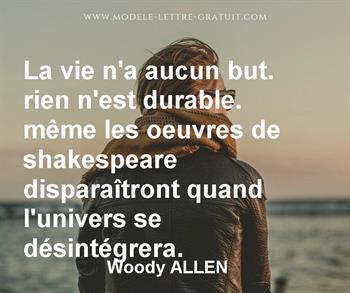 Citation de Woody ALLEN