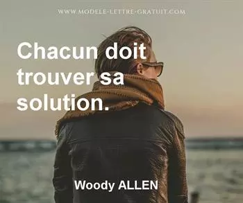 Citation de Woody ALLEN