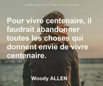 Citation de Woody ALLEN