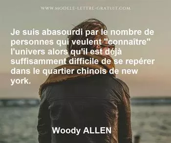 Citation de Woody ALLEN