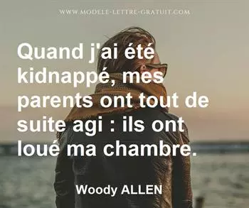 Citation de Woody ALLEN