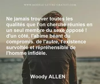 Citation de Woody ALLEN