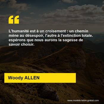 Citation de Woody ALLEN