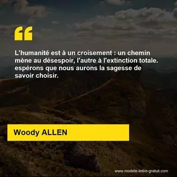 Citation Woody ALLEN