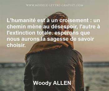 Citation de Woody ALLEN