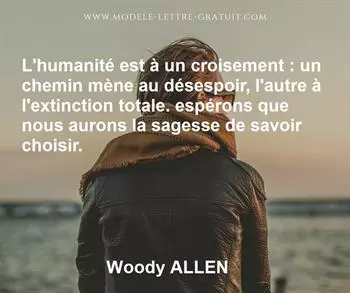 Citation de Woody ALLEN