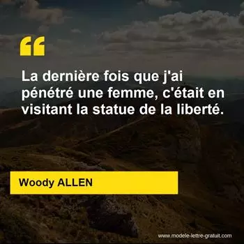 Citation Woody ALLEN