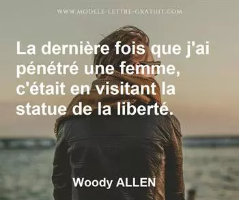 Citation de Woody ALLEN