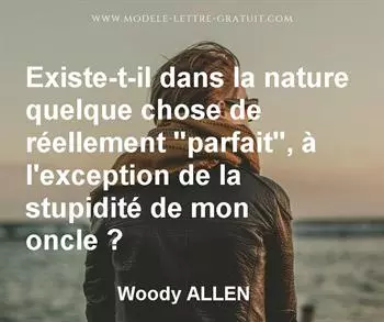 Citation de Woody ALLEN