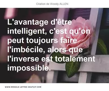 Citations Woody ALLEN