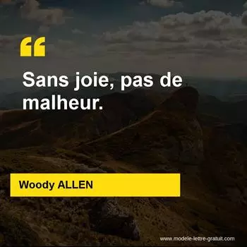 Citation Woody ALLEN