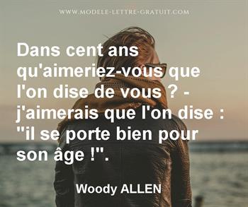 Citation de Woody ALLEN