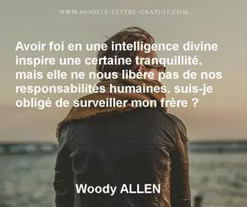 Citation de Woody ALLEN