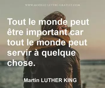Citation de Martin LUTHER KING