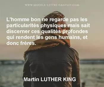 Citation de Martin LUTHER KING