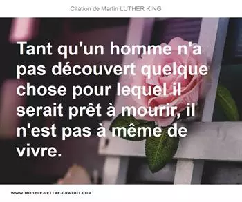 Citations Martin LUTHER KING