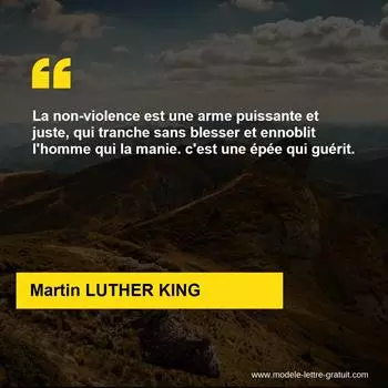 Citation Martin LUTHER KING