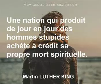 Citation de Martin LUTHER KING