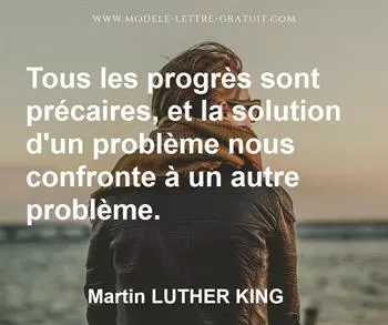 Citation de Martin LUTHER KING