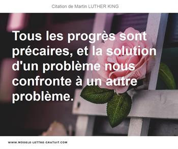Citations Martin LUTHER KING