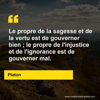 Citation de Platon