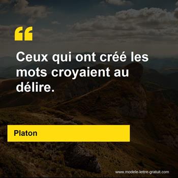 Citation de Platon