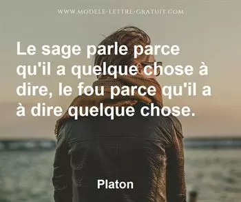 Citation de Platon