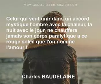 Citation de Charles BAUDELAIRE