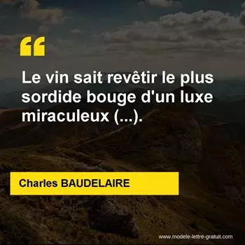 Citation Charles BAUDELAIRE