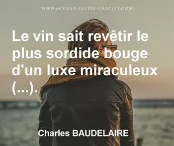 Citation de Charles BAUDELAIRE