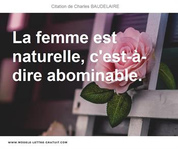 Citations Charles BAUDELAIRE