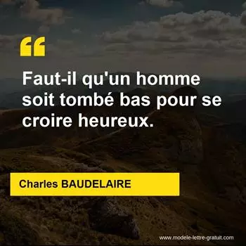 Citation Charles BAUDELAIRE