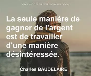 Citation de Charles BAUDELAIRE