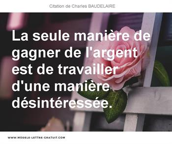 Citations Charles BAUDELAIRE