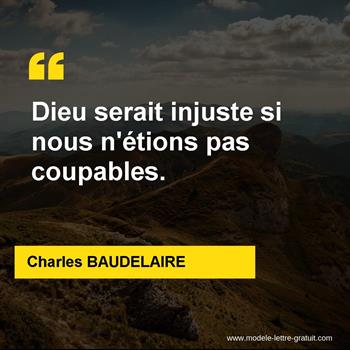 Citation de Charles BAUDELAIRE