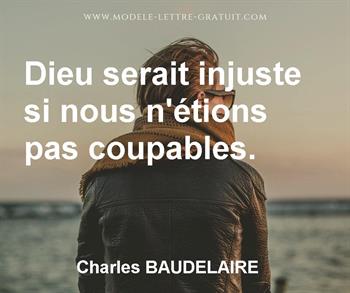 Citation de Charles BAUDELAIRE