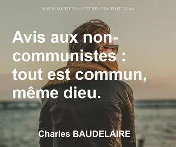 Citation de Charles BAUDELAIRE