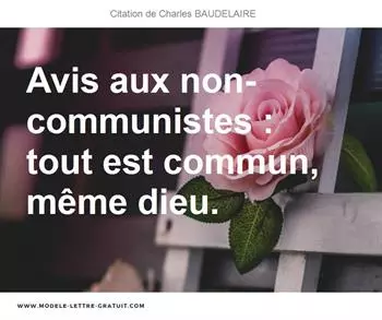 Citations Charles BAUDELAIRE