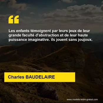 Citation Charles BAUDELAIRE