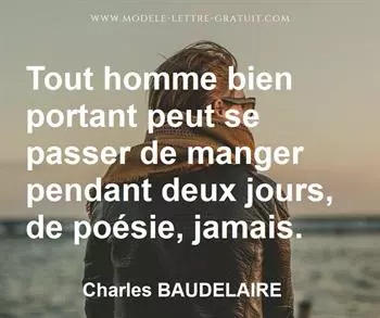 Citation de Charles BAUDELAIRE