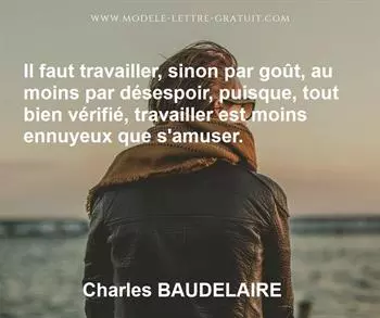 Citation de Charles BAUDELAIRE