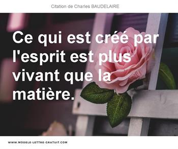 Citations Charles BAUDELAIRE