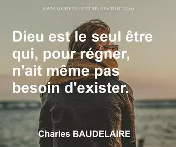 Citation de Charles BAUDELAIRE