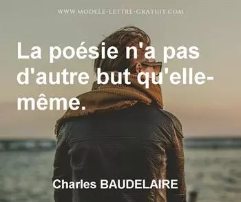 Citation de Charles BAUDELAIRE