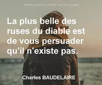 Citation de Charles BAUDELAIRE