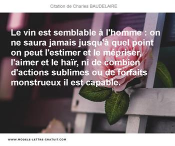 Citations Charles BAUDELAIRE